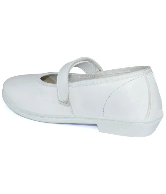 Ajanta - White Girls School Shoes ( 1 Pair ) - None