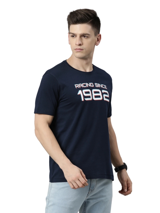 TVS Racing Round Neck T Shirts-Premium 100% Cotton Jersey, Versatile T Shirt for Men, Ideal for Gym, Casual Wear & More-Mercerised Yarn for Extra Durability-Easy to Wear & Wash