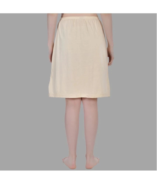 AIMLY Beige Cotton Womens Straight Skirt ( Pack of 2 ) - None