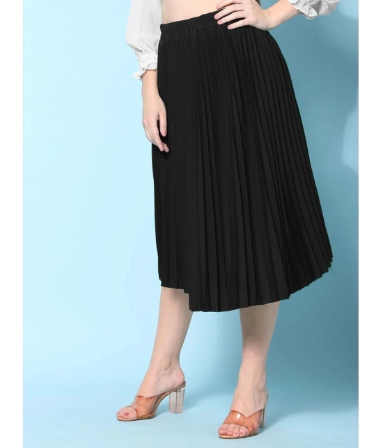 JASH CREATION Black Polyester Womens Flared Skirt ( Pack of 1 ) - None