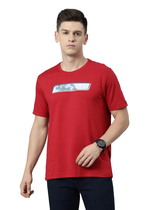 TVS Racing Round Neck T Shirts-Premium 100% Cotton Jersey, Versatile T Shirt for Men, Ideal for Gym, Casual Wear & More-Mercerised Yarn for Extra Durability-Easy to Wear & Wash