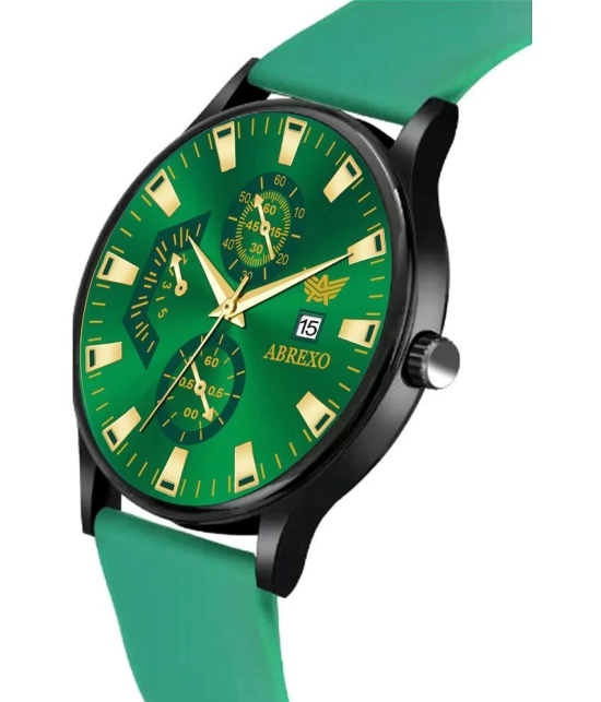 Abrexo Green Silicon Analog Mens Watch