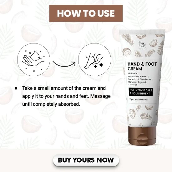 Hand and Foot Cream for Nourished Hand & Feet  ( Non-Sticky and Quick Absorbing )