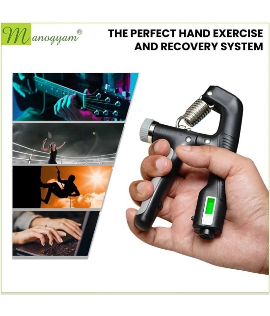 Adjustable Hand Grip Strengthener Adjustable 10-100KG Exerciser with Counter - Multi Color