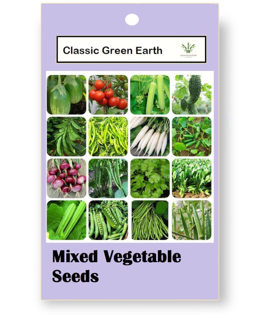 CLASSIC GREEN EARTH - Vegetable Seeds ( Mixed 16 Vegetable Seeds (Pack of 500) ) )