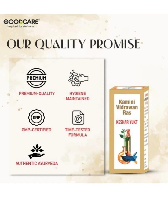 Goodcare-Kamini Vidrawan Ras Keshar Yukta Tablet -Boosts Strength, Stamina,Vigor & Vitality- 5 Gms