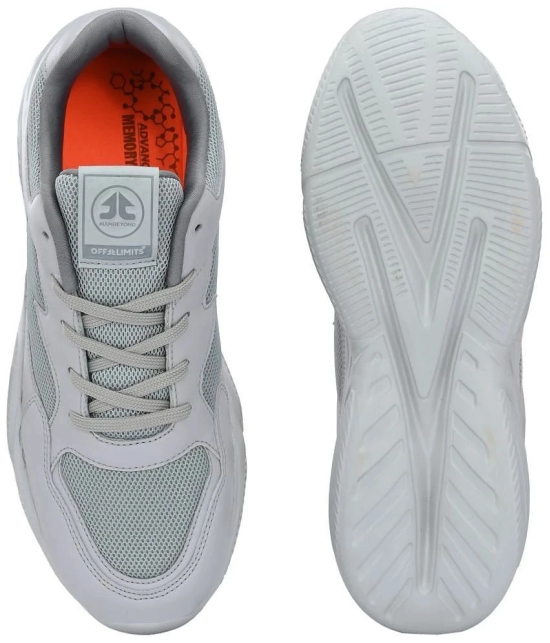 OFF LIMITS ROGER Light Grey Mens Sports Running Shoes - None