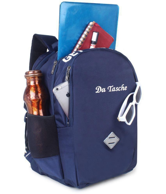 Da Tasche - Navy Blue Polyester Backpack For Kids