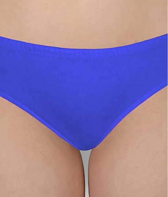 Selfcare - Multicolor Cotton Solid Womens Briefs ( Pack of 4 ) - S