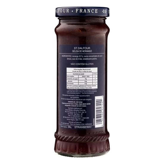 St Dalfour Fruit Preserve Strawberry, 284 Gm