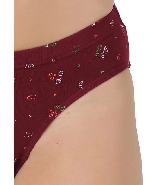 Dollar Multi Color Womens Panty Cotton Printed Womens Hipster ( Pack of 4 ) - None