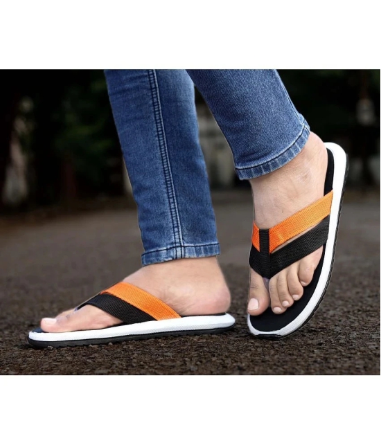 Aadi - Orange Fabric Daily Slipper - None