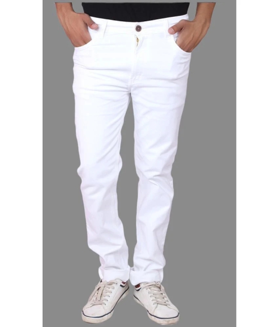 x20 - White Denim Slim Fit Mens Jeans ( Pack of 1 ) - None