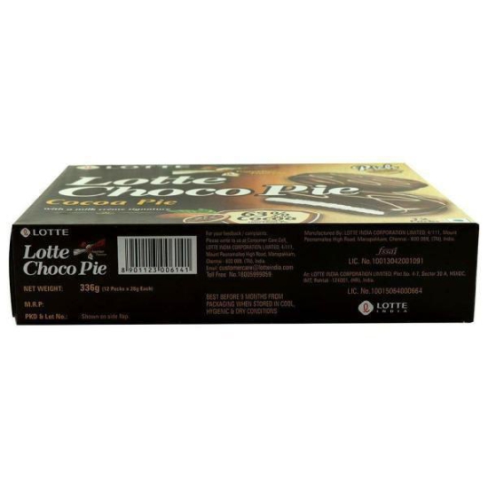 Lotte Rich Cocoa Choco Pie 28 Gms Pack of 12