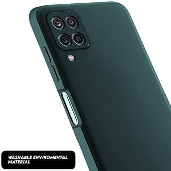 Winble Samsung Galaxy F62 Back Cover Case Liquid Silicone (Green)