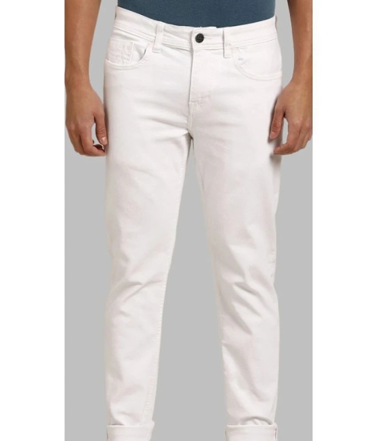 HALOGEN - White Denim Slim Fit Mens Jeans ( Pack of 1 ) - None