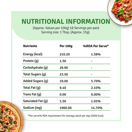 Veeba Pasta & Pizza Sauce, 280 G