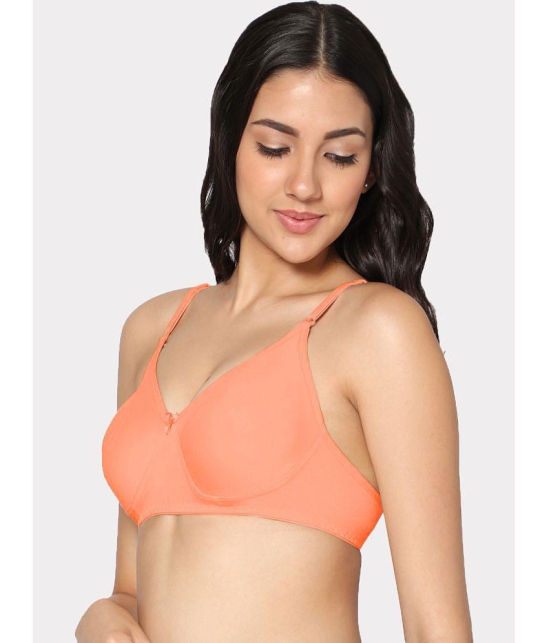 IN CARE LINGERIE - Peach Cotton Non Padded Women's T-Shirt Bra ( Pack of 1 ) - None