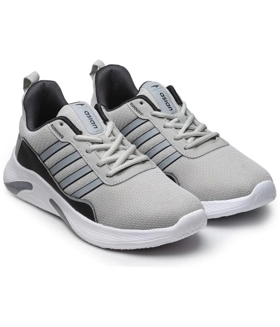 ASIAN BATTLE-08 Gray Mens Sports Running Shoes - None