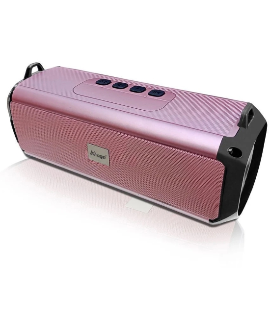 hitage BS-414 10H Music 5 W Bluetooth Speaker Bluetooth V 5.0 with USB,Aux,3D Bass Playback Time 24 hrs Pink - Pink