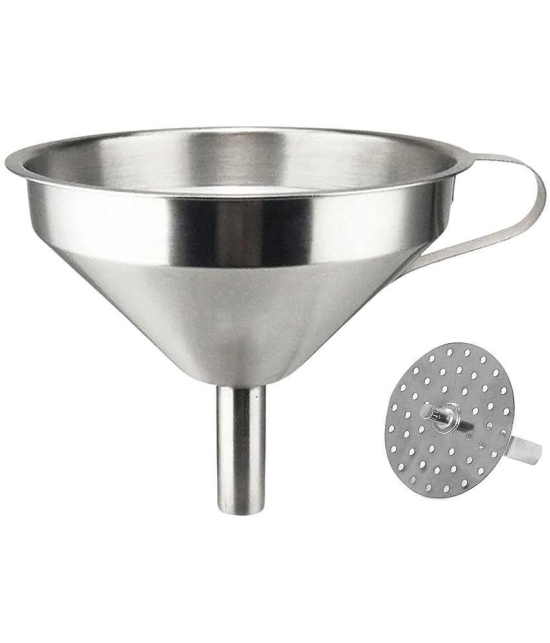 Dynore - Silver Steel Strainer ( Pack of 1 ) - Silver