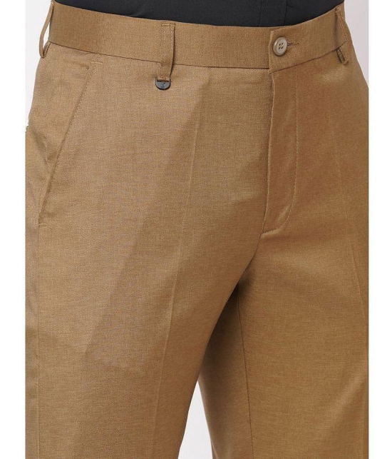 Solemio Khaki Regular Formal Trouser ( Pack of 1 ) - None