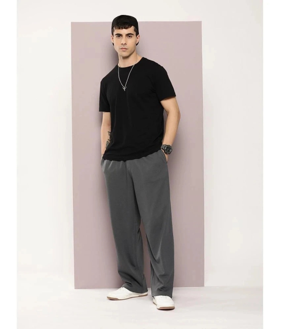 Dillinger Grey Fleece Mens Trackpants ( Pack of 1 ) - None