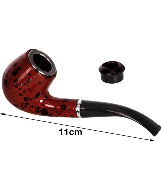 JMALL Brown 11 cm Wooden Pipe - Pack of 1