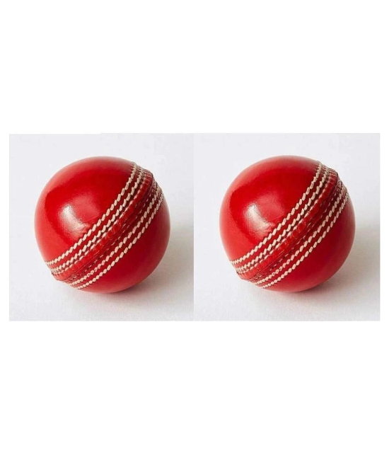 EmmEmm Pack of 2 Pcs Premium Leather Skull Cricket Ball for T-20 and ODIs - M(Men)