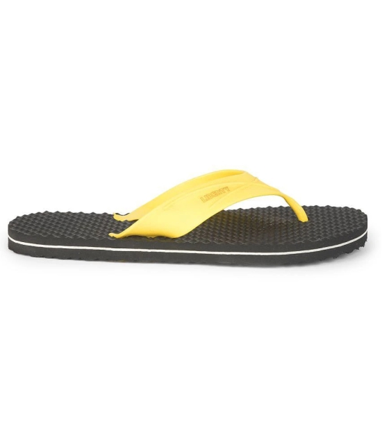 Liberty - Yellow Mens Thong Flip Flop - None