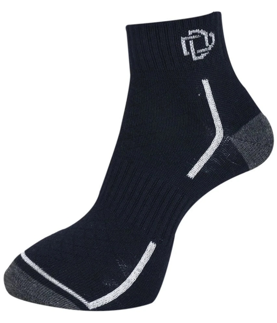 Dollar Cotton Blend Mens Colorblock Dark Grey Ankle Length Socks ( Pack of 9 ) - Dark Grey