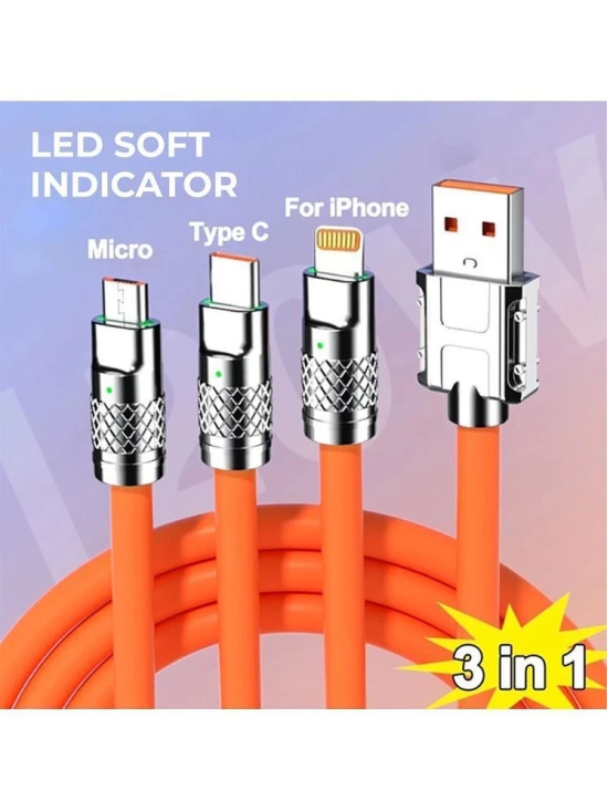 Tecsox Orange 5 A Multi Pin Cable 1 Meter - Orange