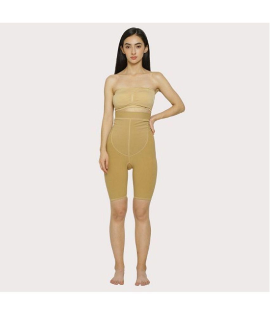 SELETA - Beige Shapewear Cotton Women's Tummy Tucker ( Pack of 1 ) - None