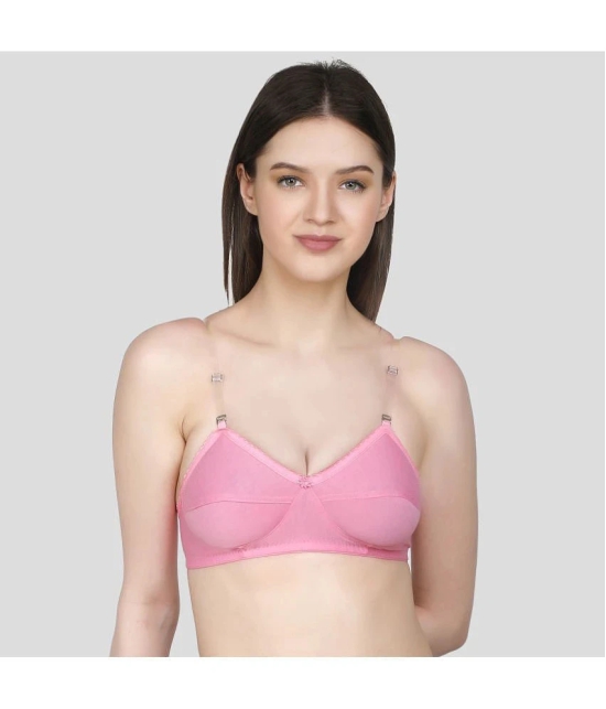 TCG - Pink Cotton Blend Non Padded Womens Push Up Bra ( Pack of 1 ) - None