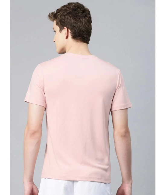 Alcis Pink Polyester Slim Fit Mens Sports T-Shirt ( Pack of 1 ) - None