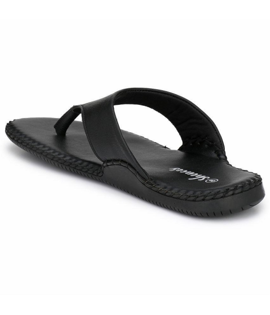 SHENCES - Black Men's Leather Slipper - None