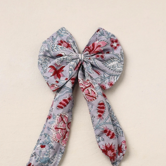 Handmade Fabric Butterfly Bow Hair Clip 03