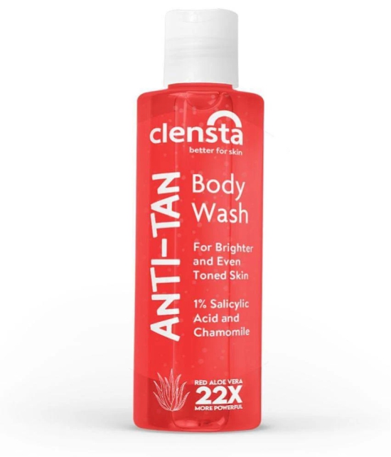 Clensta Tan Removal Body Wash, 200ml, Salicylic Acid, and Chamomile Oil, For Skin Exfoliation and Even Skin Tone, For Men and Women