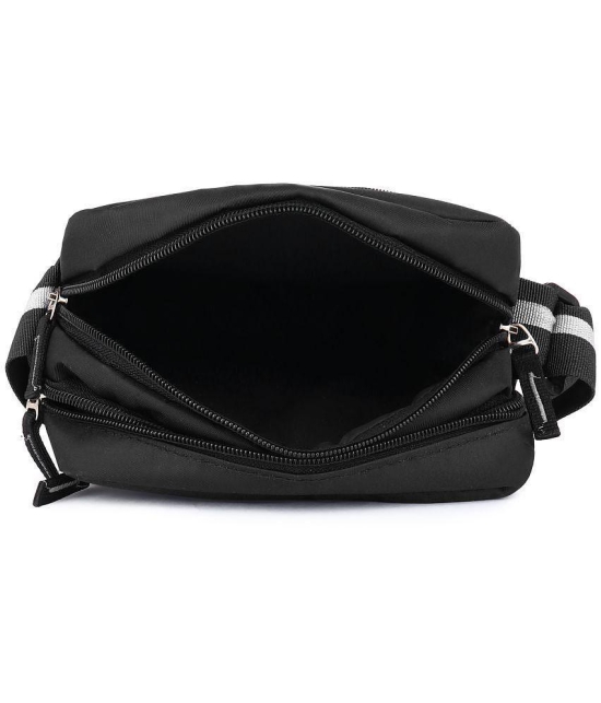 Da Tasche Twill SLing Bag Polyester Black Passport Holder - Black