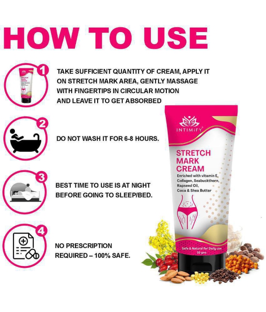 Intimify Stretch Mark Cream, Scar Cream, Stretch mark Oil, Shaping & Firming Cream 50 g