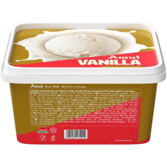 Amul Gold Vanilla Ice Cream, 1 Litre