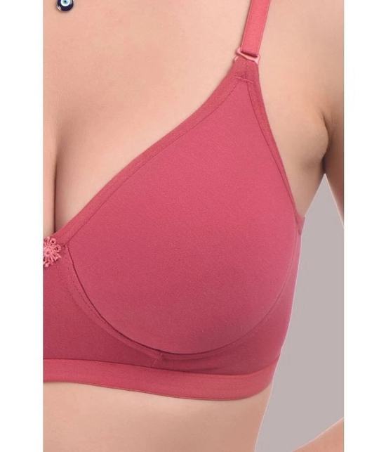 Elina - Pink Cotton Heavily Padded Womens Everyday Bra ( Pack of 1 ) - None