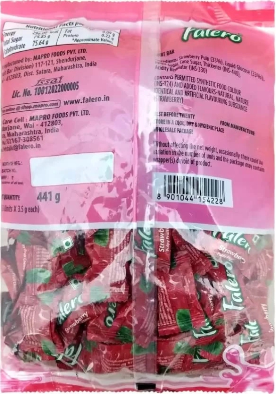 Falero Strawberry Pulpy Fruit Chews 441gM