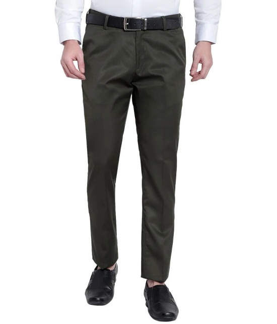 SREY - Green Polycotton Slim - Fit Mens Trousers ( Pack of 1 ) - None