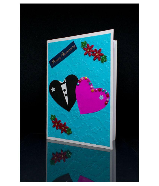 AanyaCentric Handmade Anniversary Greeting Card for Husband & Wife 