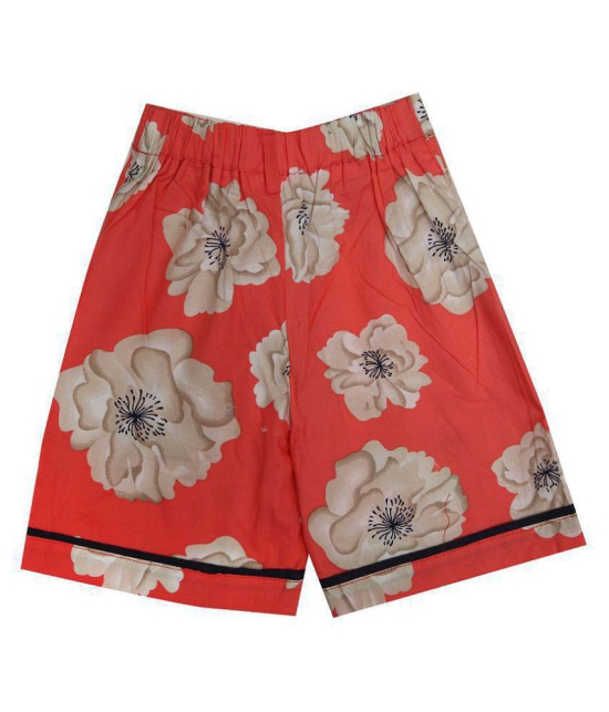 Zadmus - Orange Cotton Girls Hot Pants ( ) - None