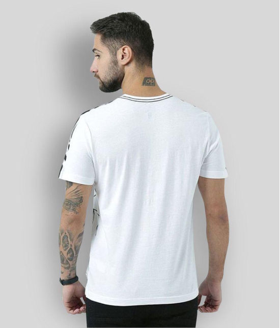 Huetrap - White Cotton Regular Fit Mens T-Shirt ( Pack of 1 ) - None