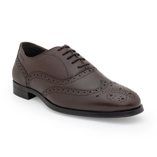 Red Tape Formal Oxford Shoes for Men |Refined Round-Toe Shaped Real Leather Shoes with Low-cut Pattern