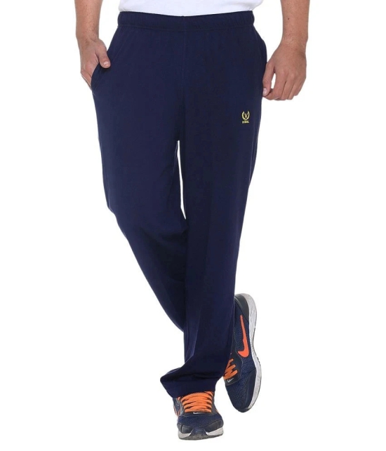 Vimal Jonney Navy Blue Cotton Blend Trackpant - M