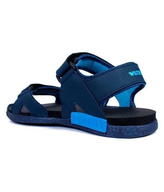 ASIAN Navy Canvas Floater Sandals - None